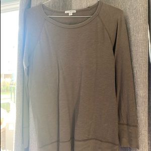 Long sleeve gray James Perse top